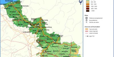 ಸ್ಥಳಾಕೃತಿಯ ನಕ್ಷೆ ಲಿಲ್ಲೆ